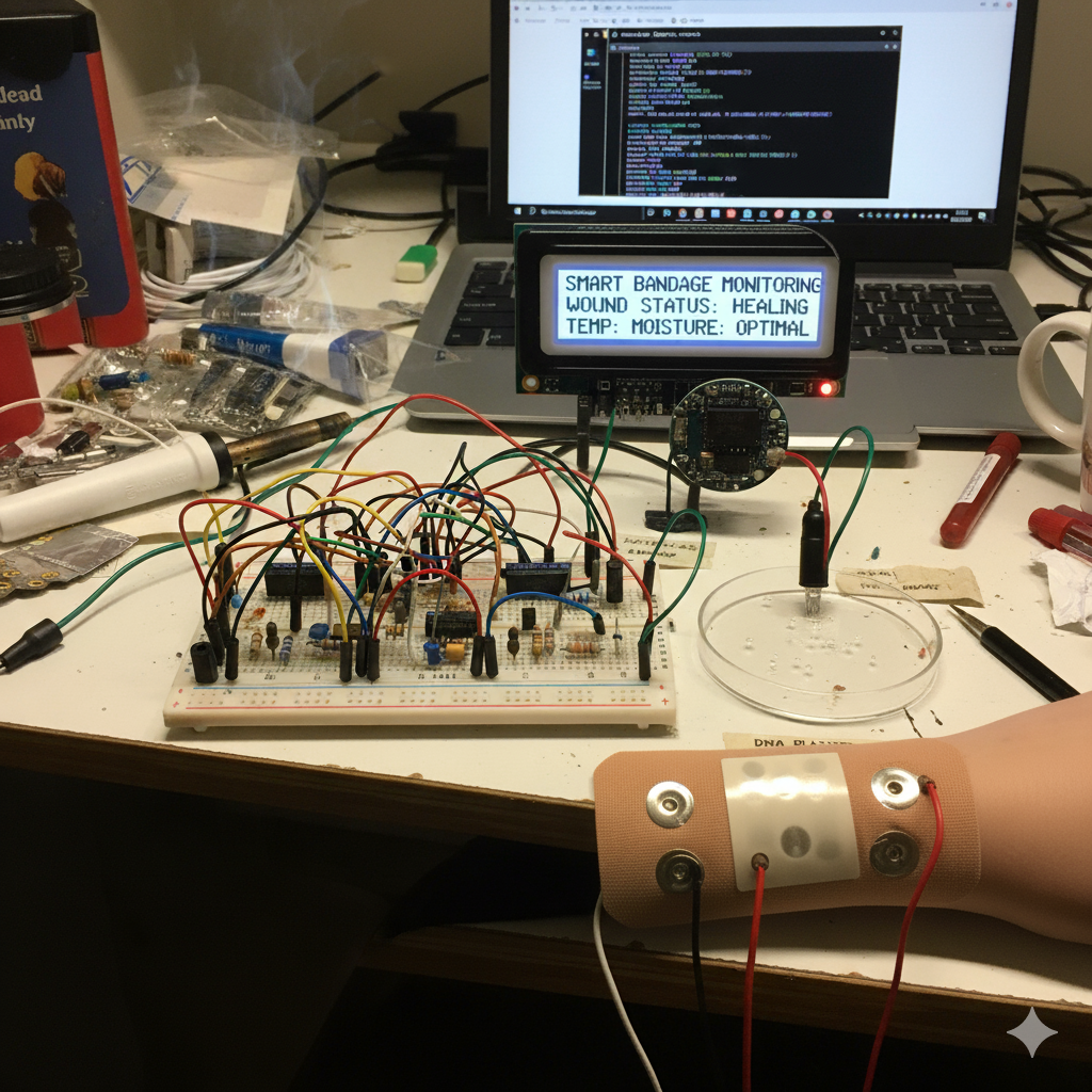 Smart Bandage with Biosensors